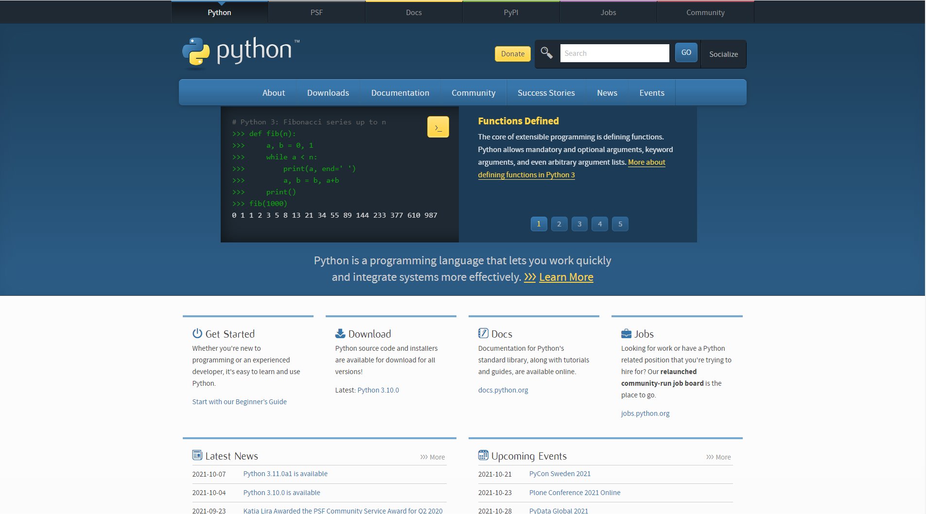 python